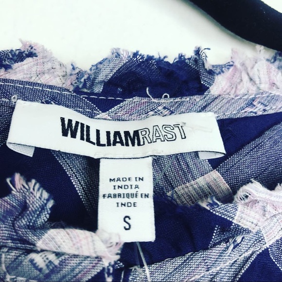 NWT William Rast  Buttoned Blue Western Blouse S - Picture 4 of 8